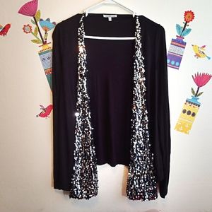 Charlotte Russe Shimmer Cardigan